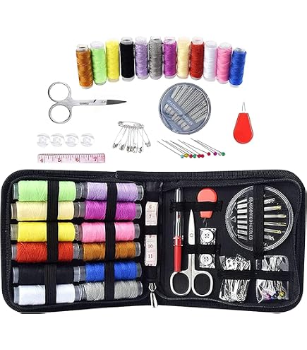 Kit De Couture Complet Avec Fils, Aiguilles, Ciseaux… - Pour Débutants, Voyage, Réparations Maison