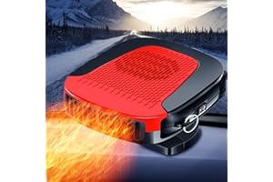 LEONNN Portable Car Heater Defroster-150W 12V Portable Car USB Heaters, Collapsible Car Heaters Fan Defogger 2 in 1 Modes, Heating & Cooling for Fast Heating Defrost Defogger&Windscreen Fan Cigarette Lighter