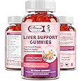Liver Support Gummies with Milk Thistle & Dandelion Extract, 80% Silymarin Extract, Liver Cleanse Detox & Repair, Natural Liver Health Formula