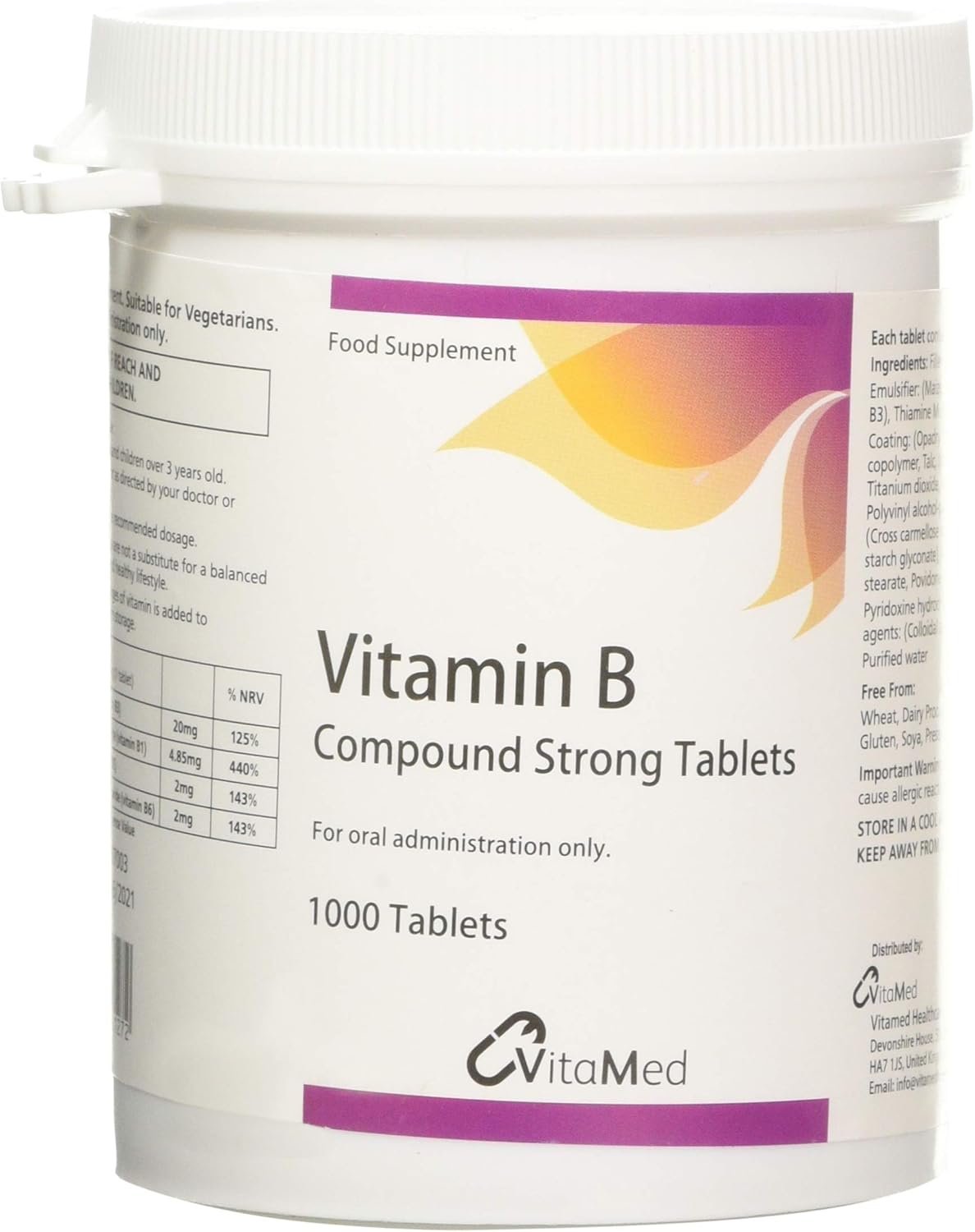 Vitamed Vitamin B Compound Strong 1000 Tablets BigaMart