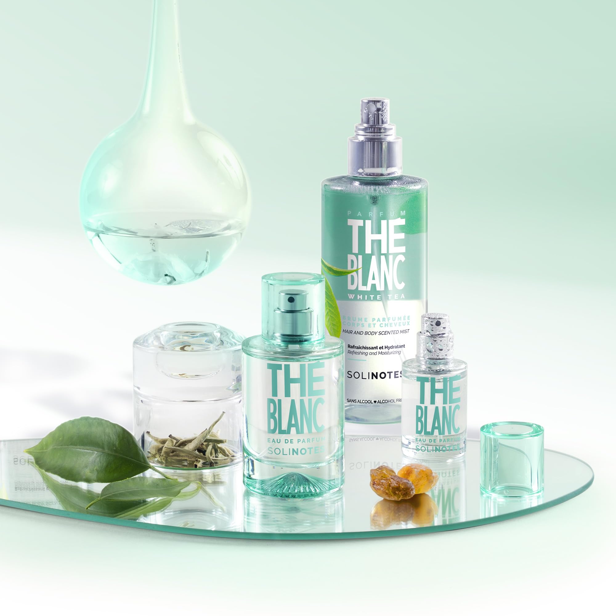 SOLINOTES White Tea Perfume for Women - Eau De Parfum | Delicate Floral and Soothing Scent - Made in France - Vegan - 1.7 fl.oz