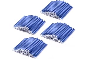 Annhua Disposable Micro Applicators 400 Pcs Precise Dental Applicator Brush with Nylon Tips, No Shedding Micro Swabs for Eyelash Extensions, Art, Cosmetics and Electronics - Blue