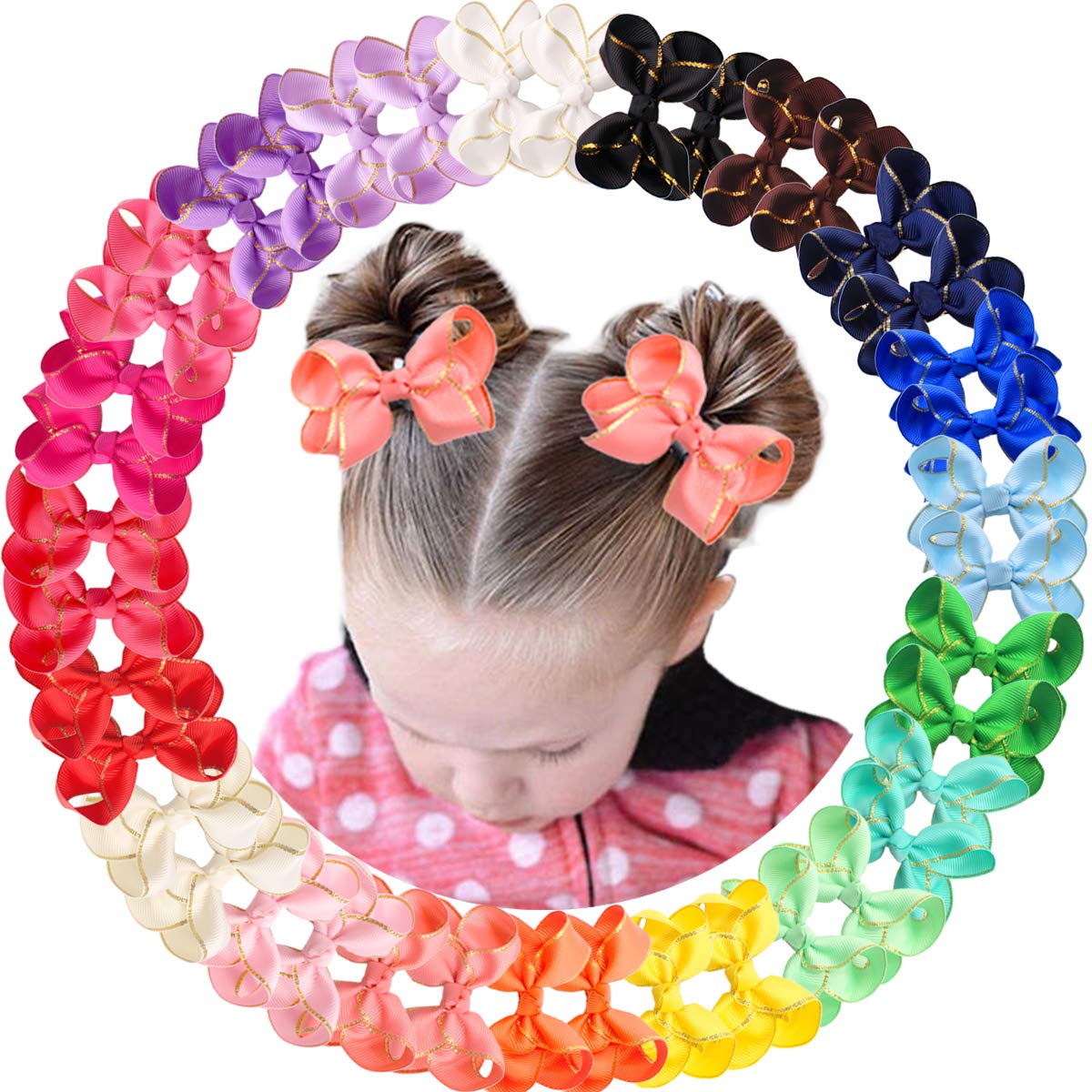 pigtail bows for babies