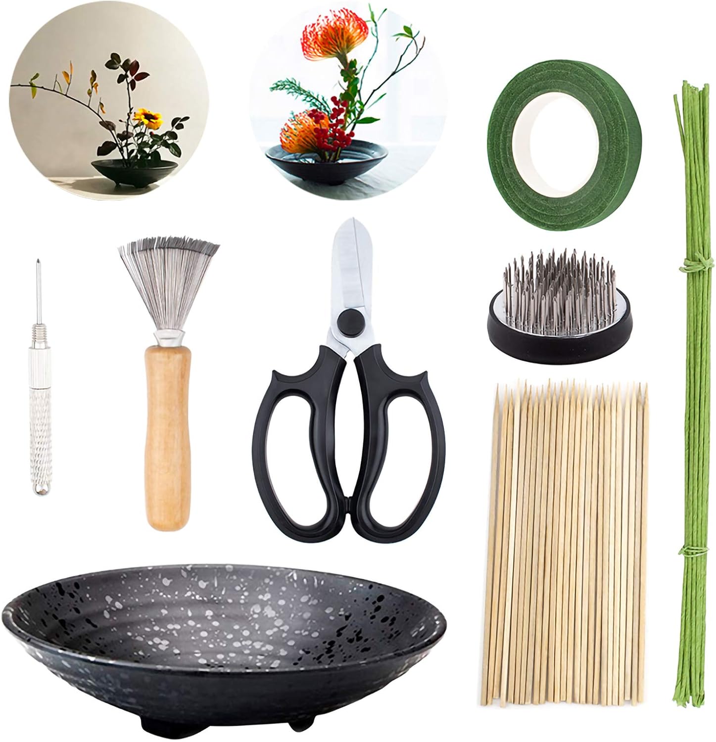 Amazon.de WANDIC BlumenArrangementSet, 51teiliges Set, runde