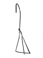 Orchid Nerd Galvanized Double Clay Pot Metal Hanger – 18 Inch – Indoor/Outdoor