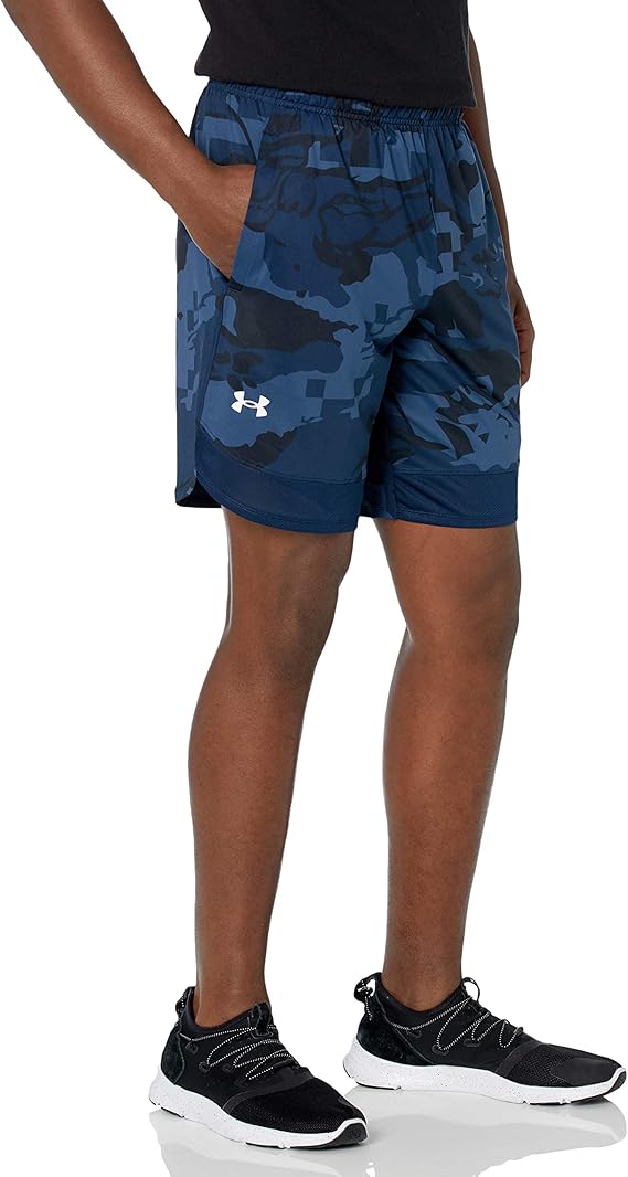under armour men's train stretch camo shorts