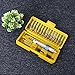 TOOGOO 20pcs/set Multifunction Half Time Drill Driver Swivel Head Quick-Change From Drilling to Driving Repair Tool Kits With Portable