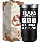 DOEARTE Mahjong Gifts for Women Men - Christmas Brithday Gifts for Mahjong Lovers - Mahjongs Accessories and Gift - 20oz Mahjongs Gift Ideas Tumbler