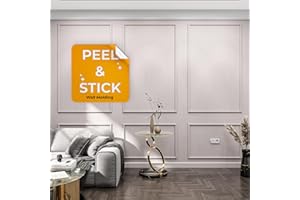 Birdeco Peel and Stick Wall molding kit, Ready to go Easy to Install for DIY Lovers, no Need Tools | 3 top 3 Bottom Frames