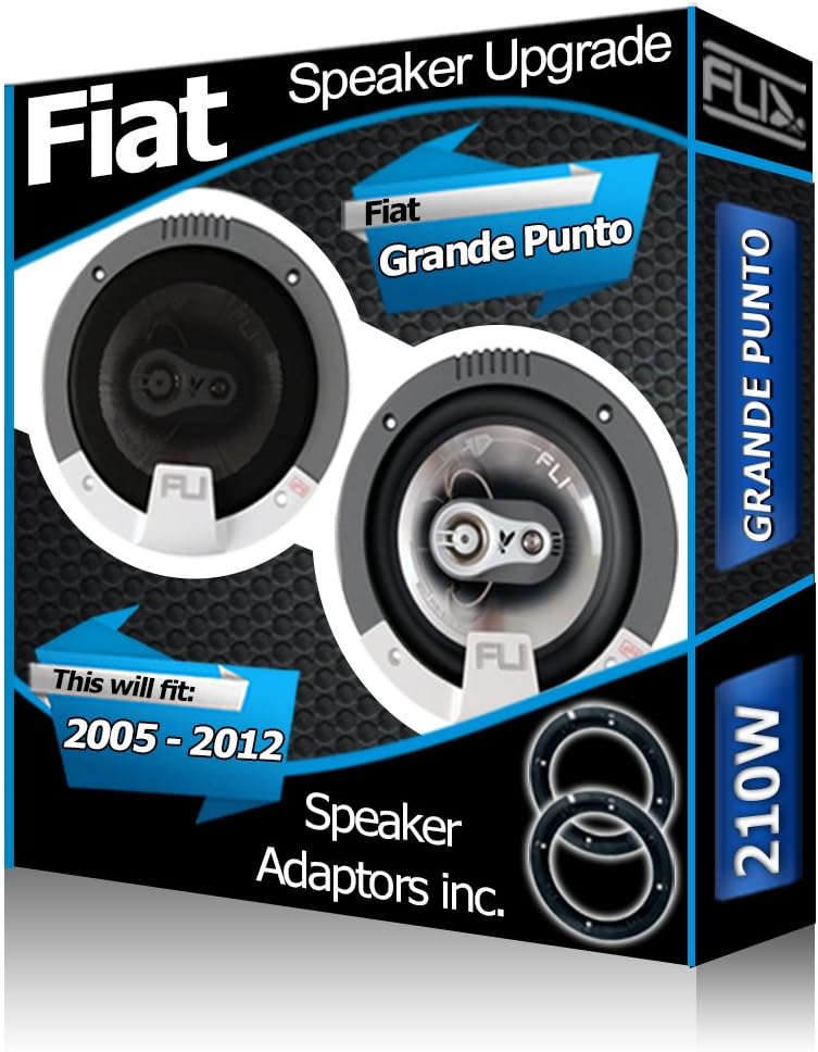 Kit Adaptateurs Haut-parleurs 16,5cm Sound-way Pour Fiat 500 Et Stilo (Arrière) - Montage Simple Sans Soudure