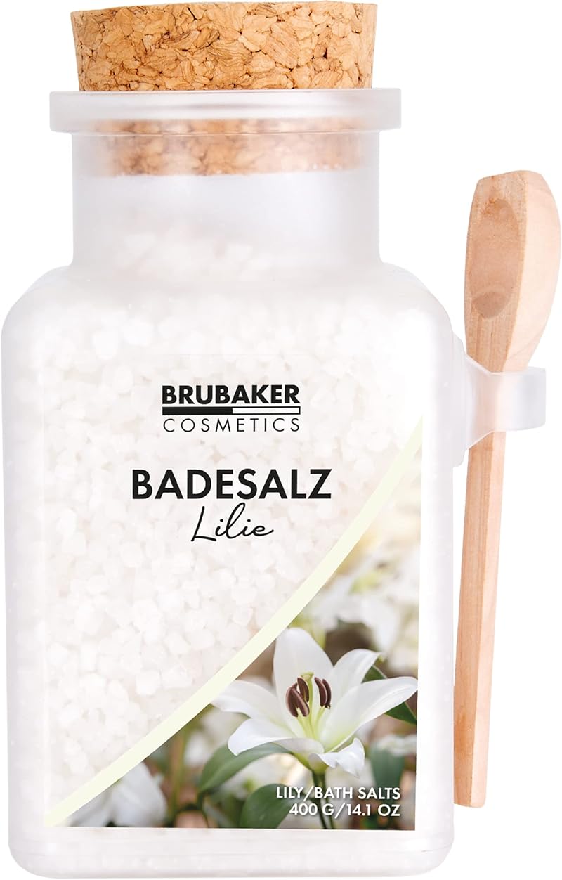 BRUBAKER Bath Salts 400g Lily Scent Relaxation Wellness Spa Gift