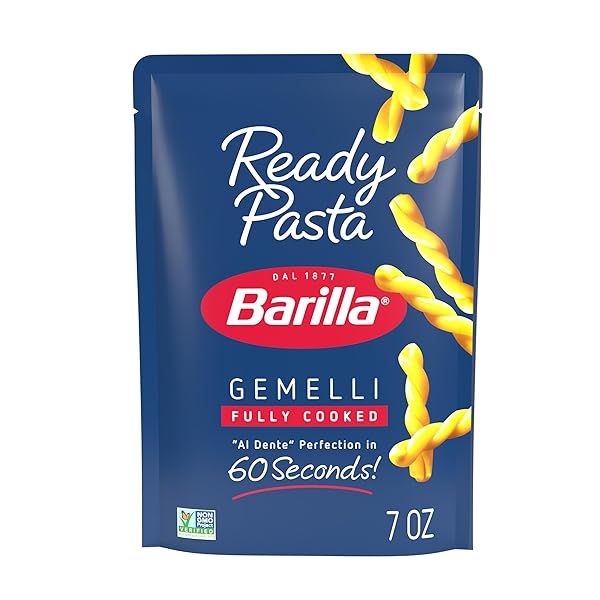 BARILLA READY PASTA, FULLY COOKED GEMELLI PASTA, NON-GMO...