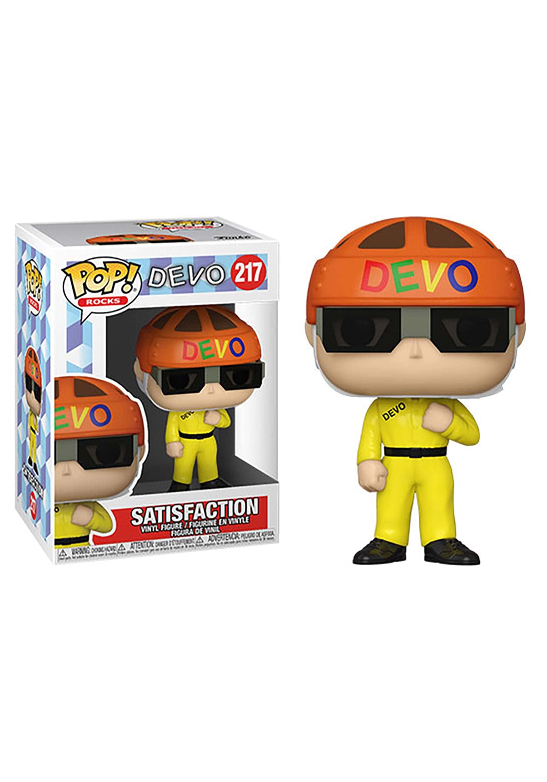 Funko POP! Rocks: Devo - Satisfaction - (Yellow Suit) - Collectable Vinyl Figure - Gift Idea - Official Merchandise - Toys for Kids & Adults - Music Fans - Model Figure for Collectors and Display