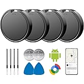 Air Tags for Android,Air Tags-4 Pack Android,Android Tracker Tags,2 Year Battery Life,Google Find Trackers for Google'S Find Hub App,IP65 Waterproof Luggage Tracker Android for Keys,Wallets,Suitcases