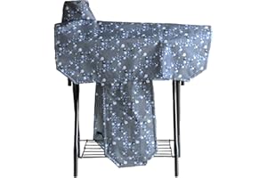 KZWT Waterproof Western Saddle Cover, Studry Protective Coverwith 6 Elastic Straps to Secure fit Each Corners and Fenders,One Size Fits Most Full-Size Western Saddle