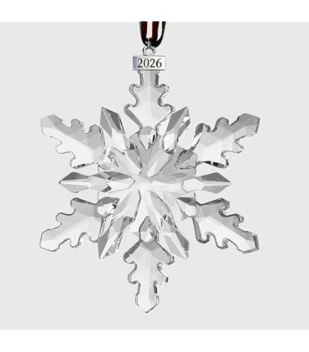 Amazon.com: Swarovski Annual Edition Set of Snowflake Ornaments