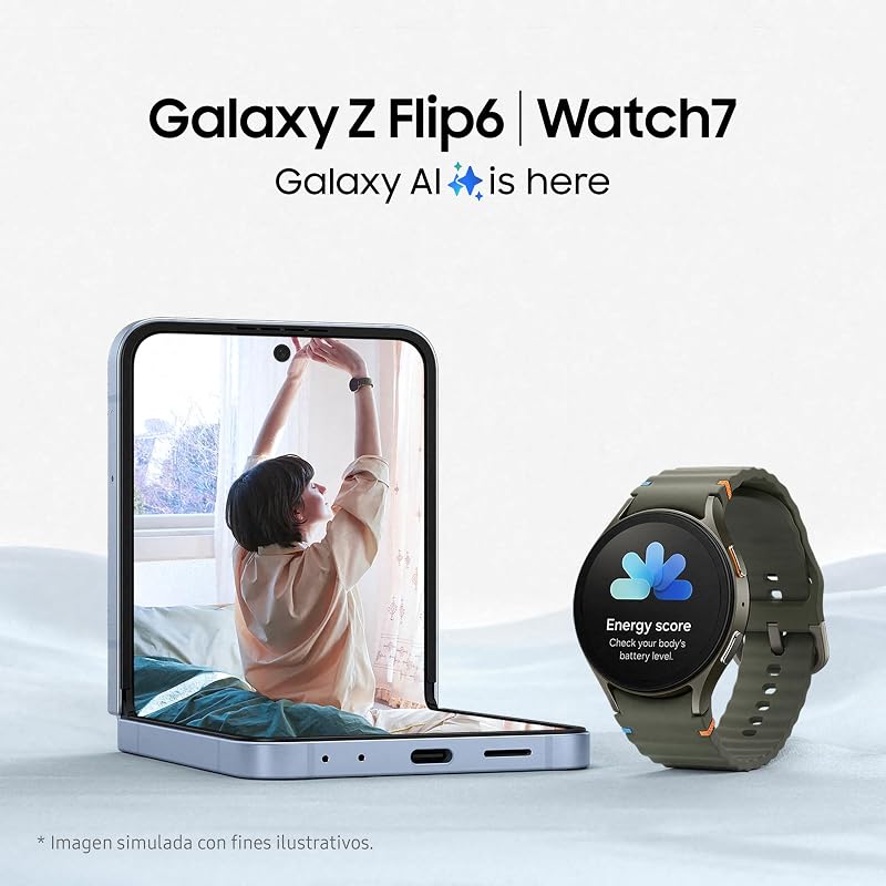 Galaxy Watch7 4G LTE + Correa - Smartwatch 40mm, Control de Salud, Seguimiento Deportivo, Verde (Versión Española)