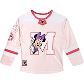 Disney Girls Mesh Hockey Jersey Long Sleeve T-Shirt Toddler to Adult Sizes (2T - 2XL)