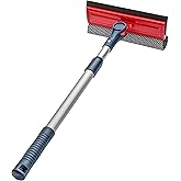 DSV Window Squeegee | 2-in-1 Window Cleaner with Telescopic Pole 20" - 30"(50cm-76cm) | Window Cleaning Tool for Home | Squee