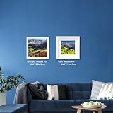 YiPinYin 3x 8x8 Inch White Photo Frames Set with Mount 6x6 or 8x8 Display view 2