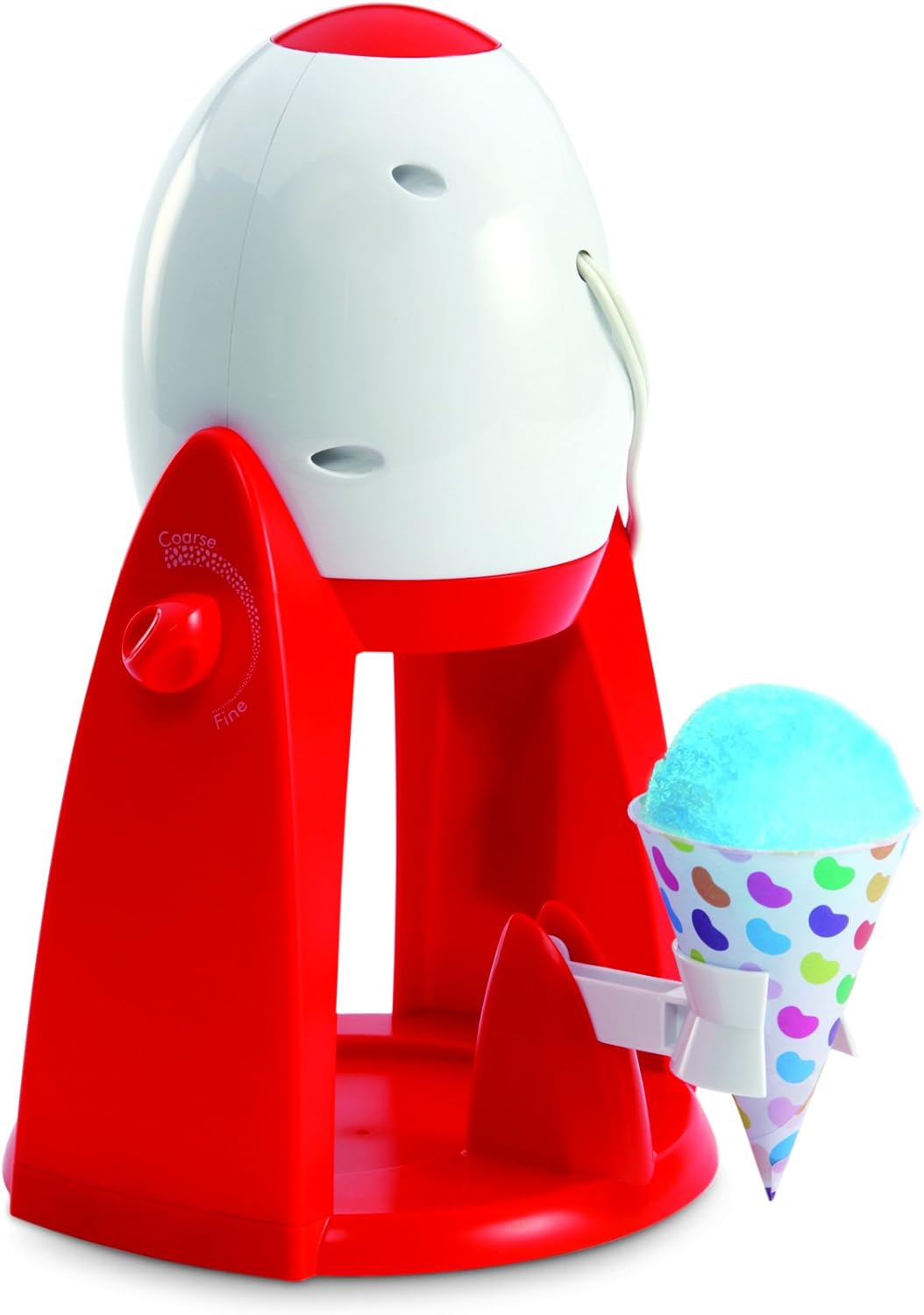 Jelly Belly JB15335 Electric Ice Shaver Snow Cone Maker, 3Piece, Red