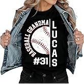 Personalized Mom Shirt - Baseball Mom Gifts for Women