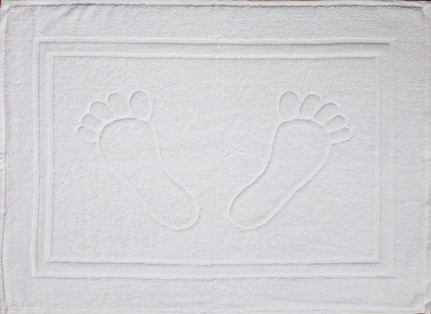 Terry Bath / Shower Mat, 50 x 70 cm, single-coloured 100% Cotton, 100 % Cotton, Weiss-füße, 50 x 70 cm