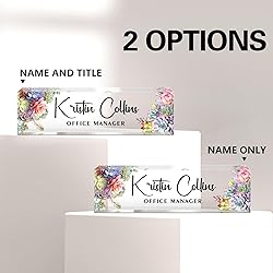 Custom Name Plate for Desk, Acrylic Office Decor