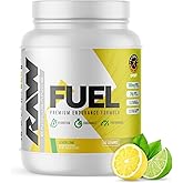 RAW Fuel, Premium Endurance Supplement Powder, Lemon Lime (60 Servings) - Peak Performance, Hydration & Stamina During Workouts, Training or Competition - 24g of Carbohydrates & 300mg of Sodium