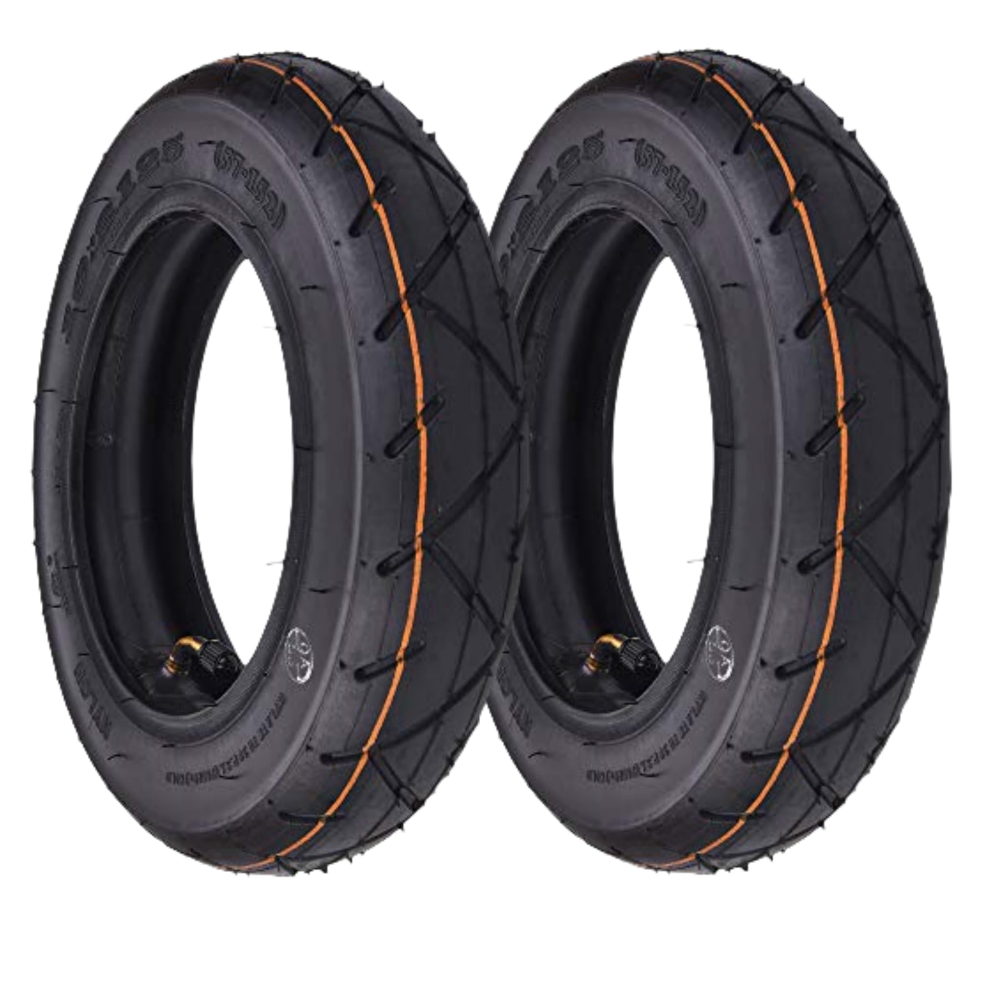 RUHUO 2 Sets of 10 x 2.125 Tyre, 10x2.125 Tire and Tube, 10" OD Tire Sets replacement for Scooter Unicycle Carts Wheelbarrow Balance Bike