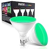 LEDERA LED Flood Green Light Bulb, 15W Equivalent
