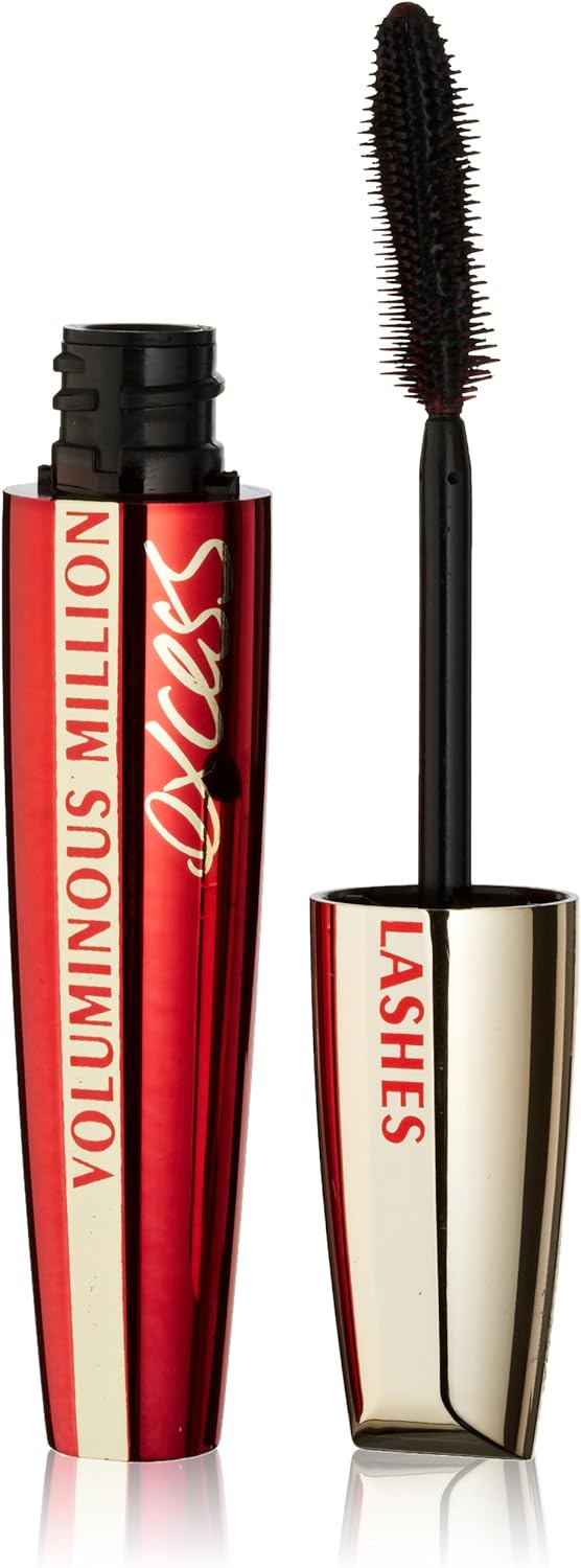L'Oreal Paris Voluminous Million Lashes Excess Mascara, Black, 0.31