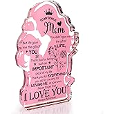 Bonus Mom Gifts, Bonus Mom Mothers Day Gifts, Bonus Mom Christmas Gifts, Step Mom Birthday Gifts from Daughter Home Decorative Acrylic Plaque Sign 5 x 3 Inch