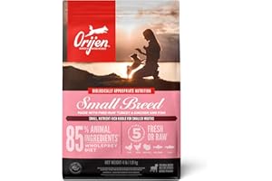 ORIJEN Grain Free High Protein Dry Dog Food Small Breed Recipe 4lb Bag