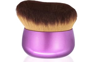 EOICCEOH Extra Large Body Makeup Brush For Self Tanner, Leg Makeup &Bronzer Blend,75 mm Wide-headed Kabuki Brush Provides More Even &Pretty Application, Sunscreen Face& Back Makeup Brush, Wet&Dry Use- Purple