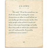 Lone Star Art C.S. Lewis - If We Let Ourselves - 11x14 Unframed Typography Book Page Print - Great Gift for Historical, Biblical and Theologian Book Enthusiasts