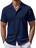 COOFANDY Linen Shirts for Men Casual Summer Shirts