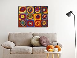 Wieco Art Squares with Concentric Circles Large