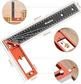 Preciva 12 Inch Carpenter Square Tool 300mm Combination Square Stainless Steel view 6