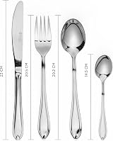 Russell Hobbs Marseille 24 Piece Cutlery Set 18/0 Stainless Steel six place view 7