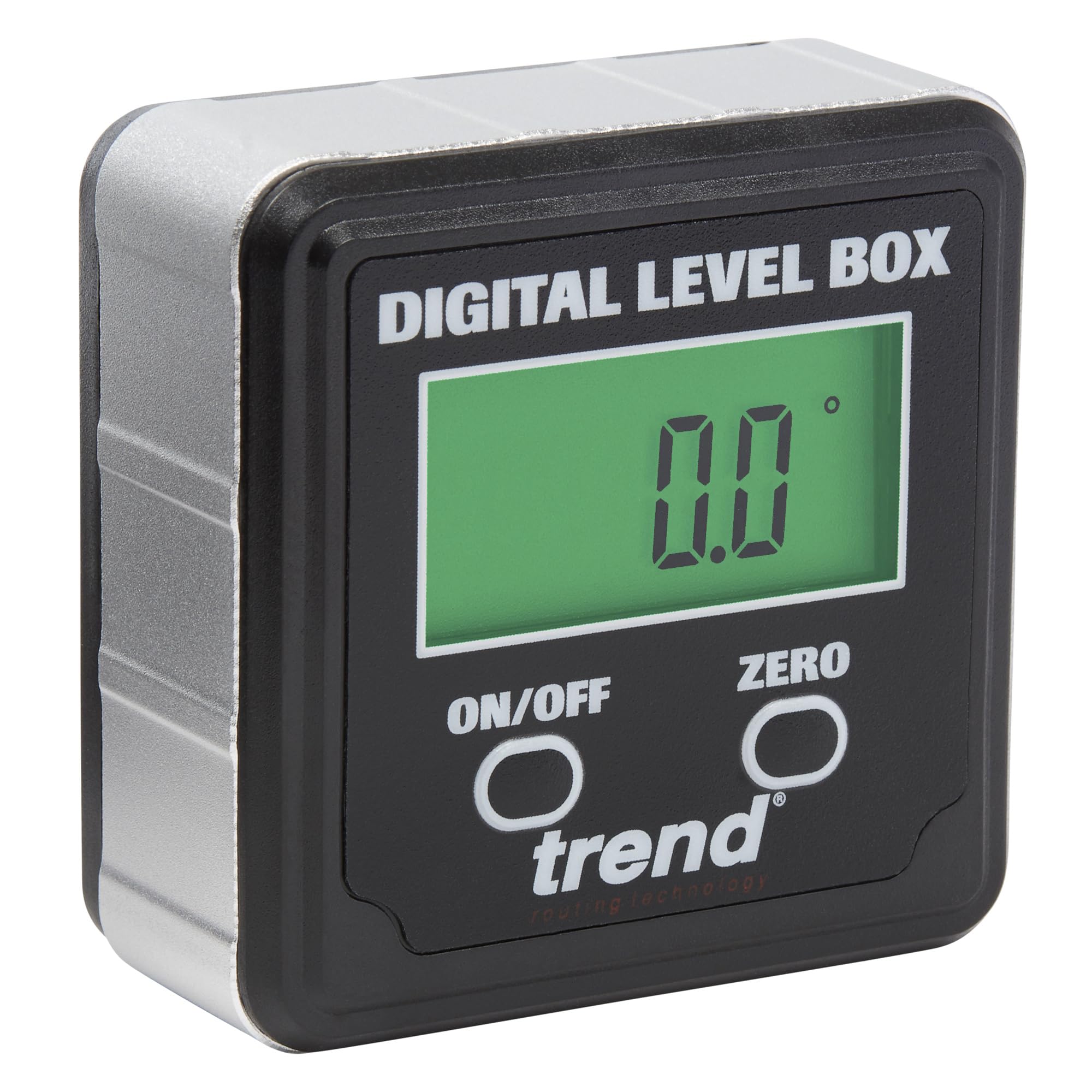 Trend Digital Level Box and Angle Finder (Magnetic Base & LCD Display) for Woodworking and Accurate Table/Miter Saw Angle Setting, Black, DLB