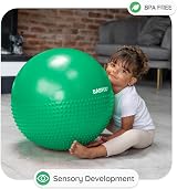 BABYGO Sensory Exercise Ball Peanut Ball for Kids Autism Therapy Green view 2