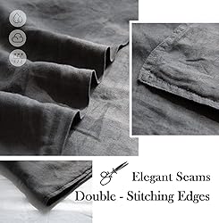 Simple&Opulence 100% Linen Pillowcases 1 Pair Basic