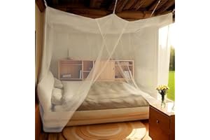 Eimilaly Square Ultra Large Mosquito Net with Carry Bag for Outdoor & Indoor Use, 2 Openings Netting Curtains – Ideal for Cam