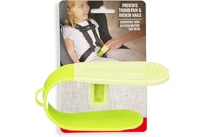 UnbuckleMe Car Seat Buckle Release Tool - Easy Opener Aid for Arthritis, Long Nails, Older Kids - Button pusher for infant, toddler, convertible 5 pt harness car seats - As Seen on Shark Tank (Lime)