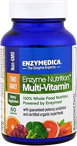 Enzyme Nutrition - Two Daily Multi-Vitamin, 100% Whole Food Nutrition, 60 Capsules