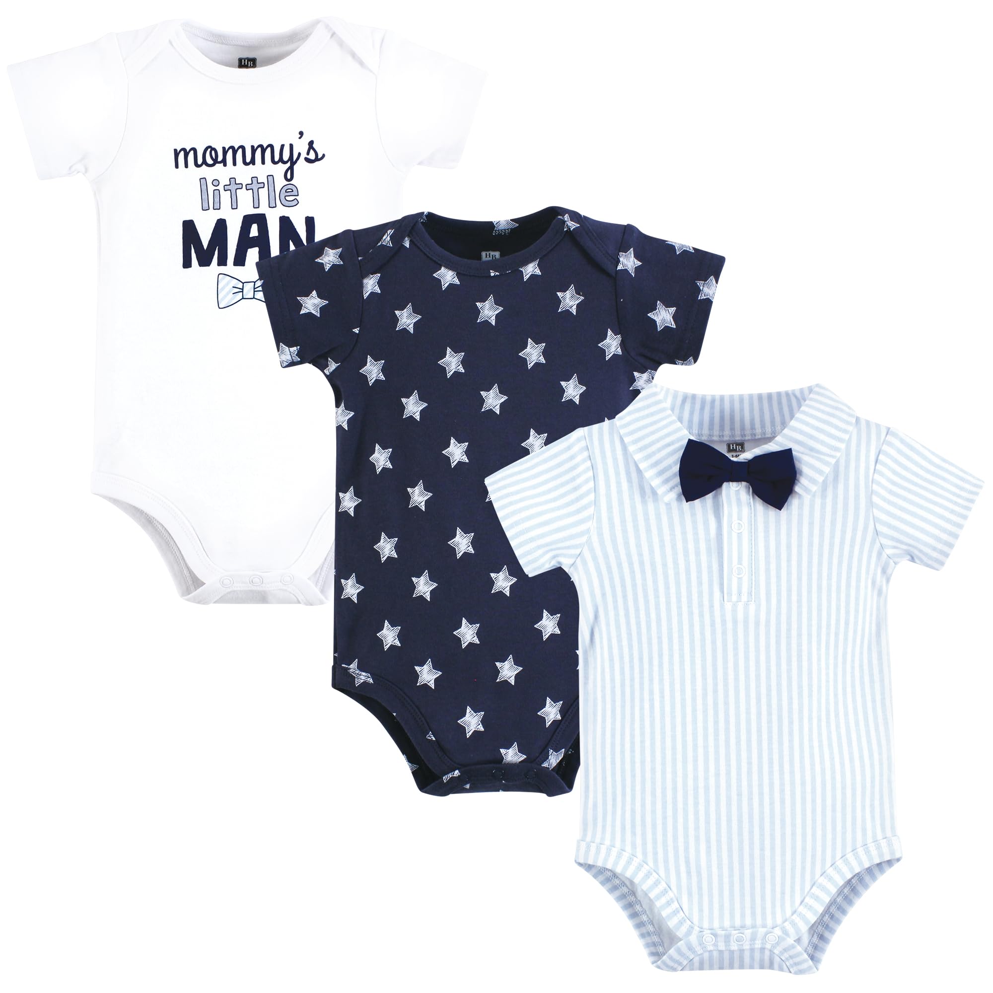 Photo 1 of Hudson Baby Infant Boy Cotton Bodysuits, Mommys Little Man Bow Tie, 18-24 Months