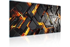 WECOOL Large Mousepad Gaming, Full Desk Mouse Pad for Professional Gaming & Comfort Office, 31.5x11.8inch Quality Smooth Fabric Extra XXL Mouse Pad, Non-Slip Rubber Base Lightweight Gaming Mouse Pad
