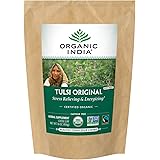 Organic India Tulsi Original Loose Leaf Herbal Tea - Immune Support, Vegan, Gluten-Free, Kosher, USDA Certified Organic, Non-