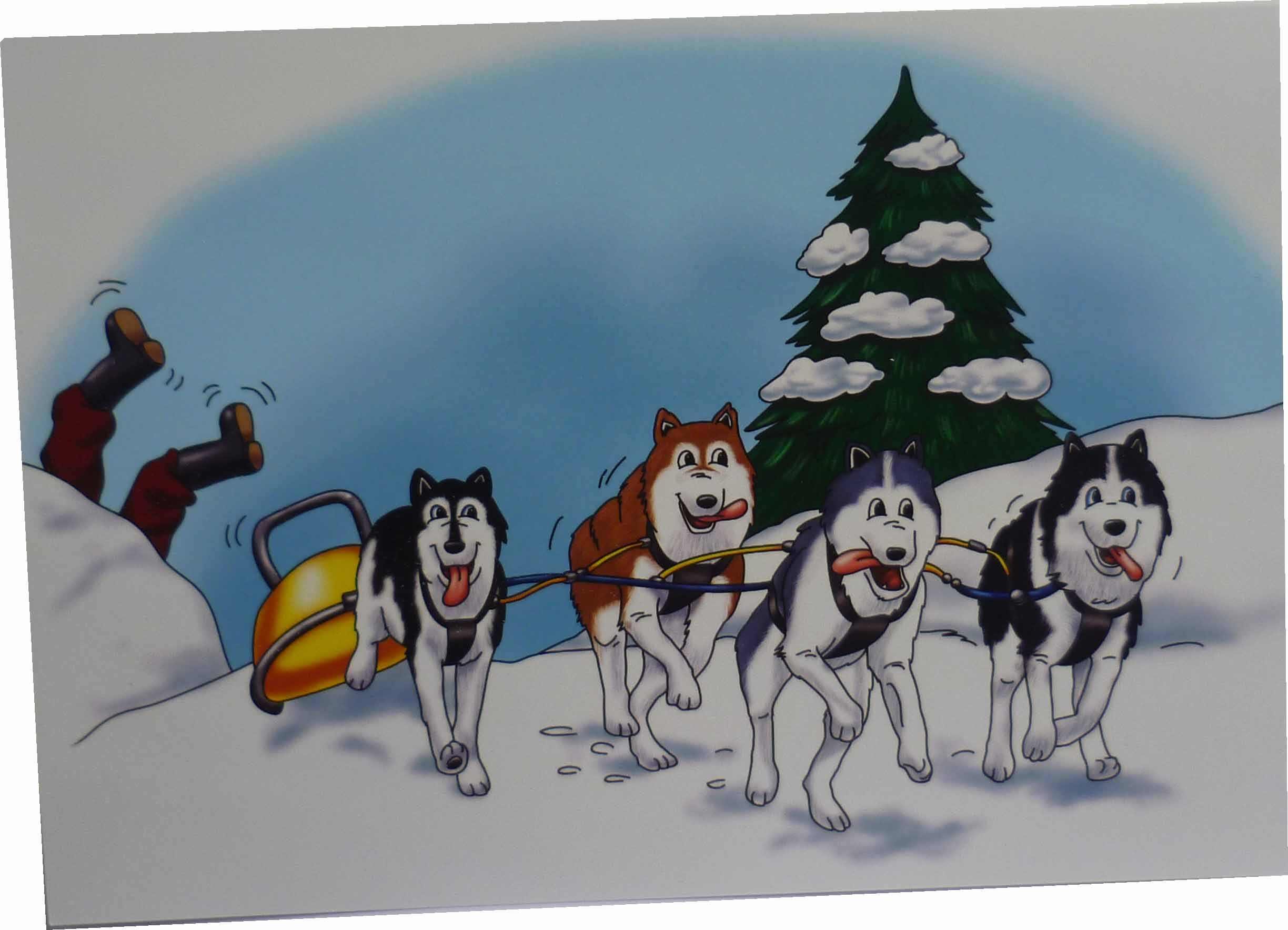 Sled Dogs (Siberian Husky) Notecards (pack of 10)